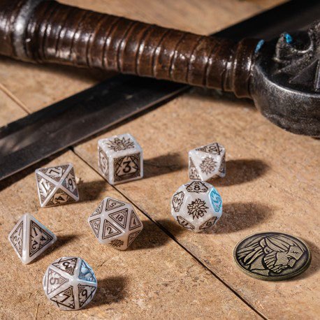 The Witcher Dice Set Geralt The White Wolf (7) 5907699496105