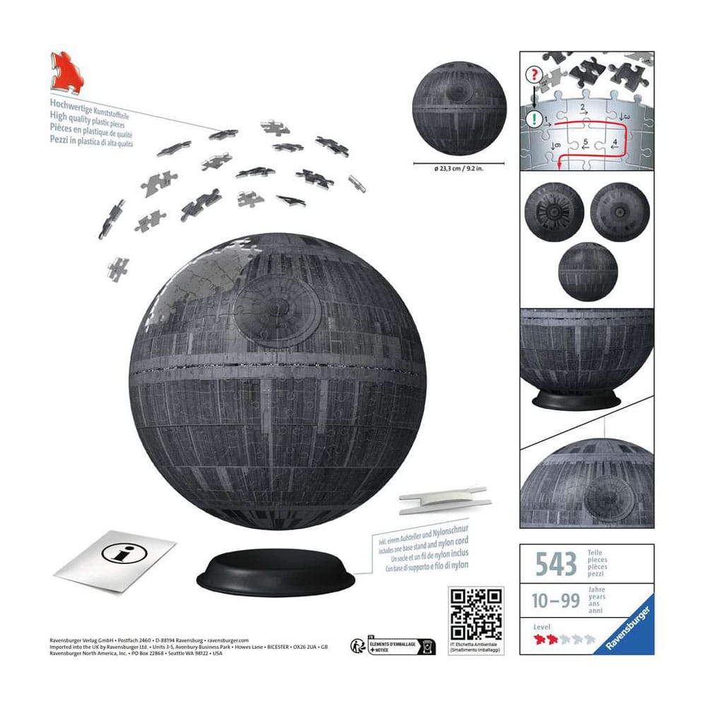 Star Wars 3D Puzzle Death Star (543 Pieces) 4005556115556