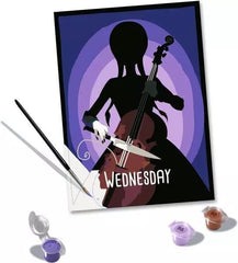 Wednesday CreArt Paint by Numbers Painting Set Wednesday 18 x 24 cm 4005556238897