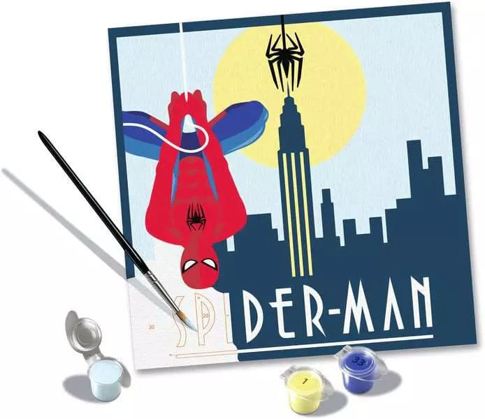 Marvel CreArt Paint by Numbers Painting Set Spider-Man 20 x 20 cm 4005556238910