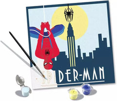 Marvel CreArt Paint by Numbers Painting Set Spider-Man 20 x 20 cm 4005556238910