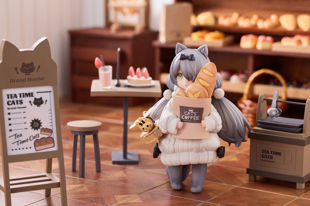 Decorated Life Collection PVC Statue Tea Time Cats - Cat Town Bakery Staff & Customer Set 12 cm 6972228190617