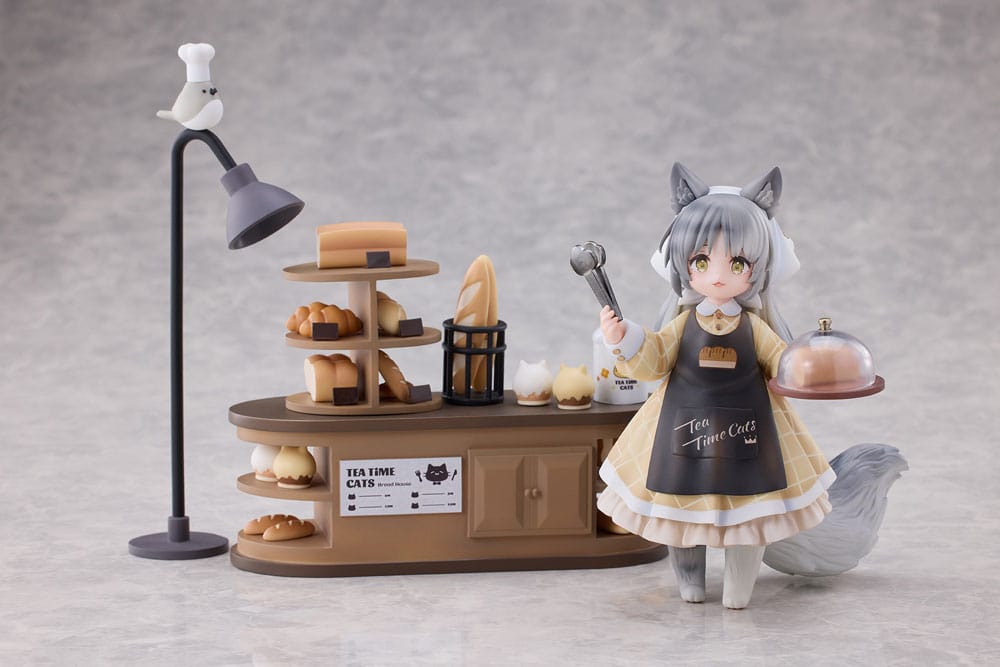 Decorated Life Collection PVC Statue Tea Time Cats - Cat Town Bakery Staff & Customer Set 12 cm 6972228190617