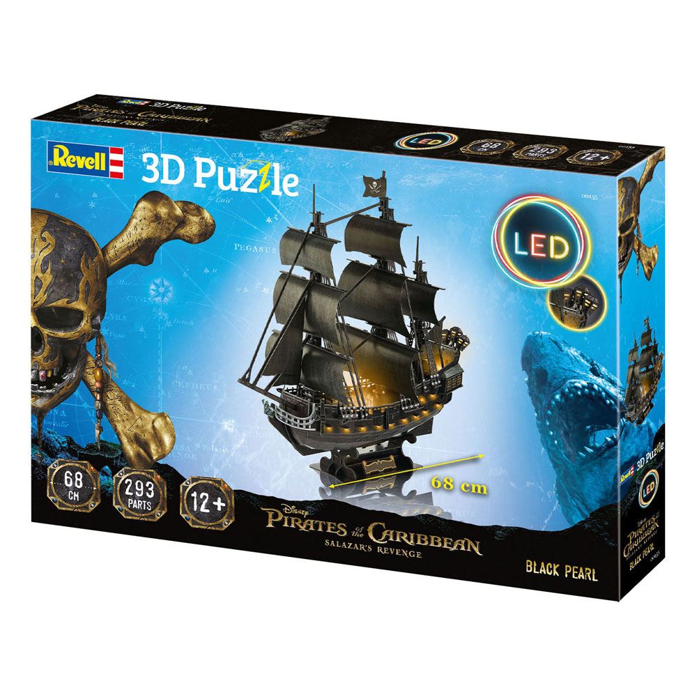 Pirates of the Caribbean: Dead Men Tell No Tales 3D Puzzle Black Pearl LED Edition 4009803001555