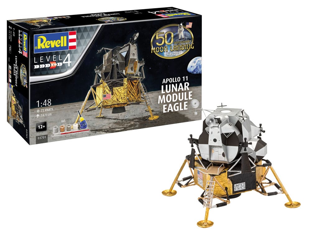 NASA Model Kit Gift Set 1/48 Apollo 11 Lunar Module Eagle 14 cm 4009803895246