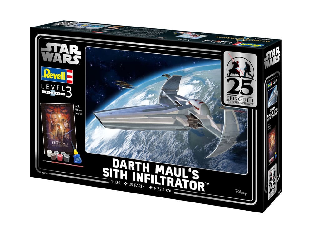 Star Wars Episode I Model Kit Gift Set 1/120 Darth Maul's Sith Infiltrator 22 cm 4009803005638