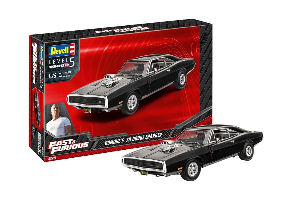 The Fast & Furious Model Kit Dominics 1970 Dodge Charger 4009803076935