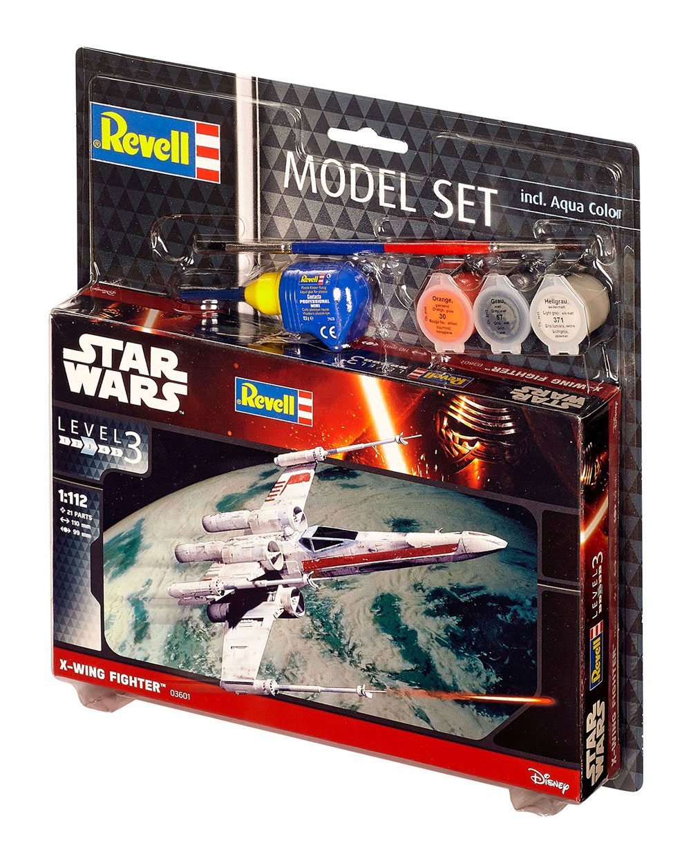 Star Wars Model Kit 1/112 Model Set X-Wing Fighter 11 cm 4009803636016