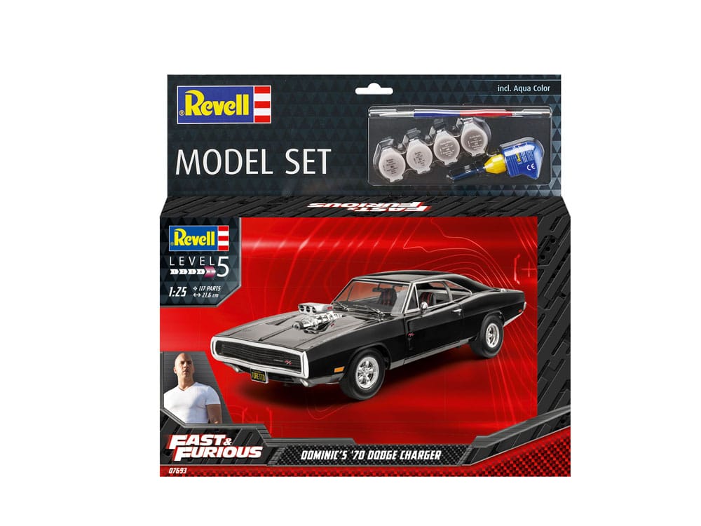 The Fast & Furious Model Kit with basic accessories Dominic's 1970 Dodge Charger 4009803567693