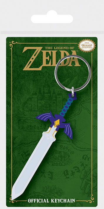 Legend of Zelda Rubber Keychain Master Sword 6 cm 5050293386997