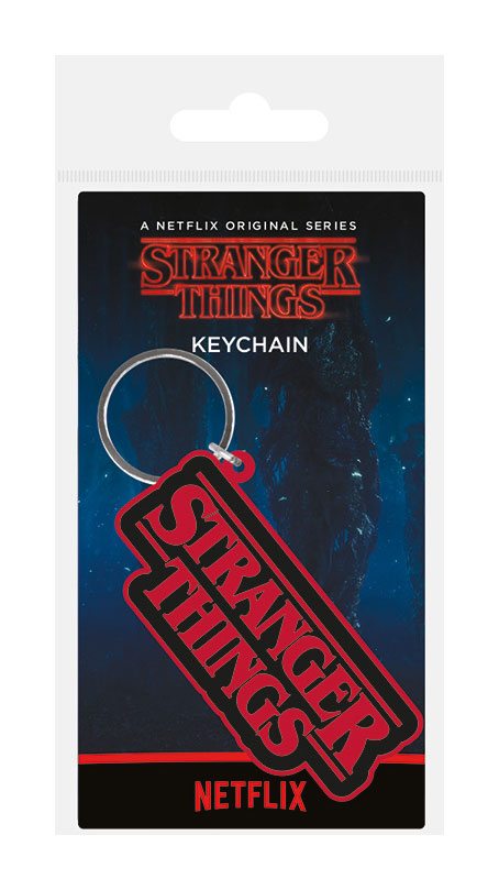 Stranger Things Rubber Keychain Logo 6 cm 5050293388861