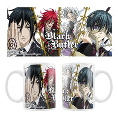 Black Butler Ceramic Mug Sebastian, Grell, Ash, Ciel 8720828183519