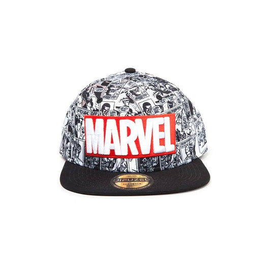 Marvel Comics Snapback Cap Classic Red & White Logo 8718526227482