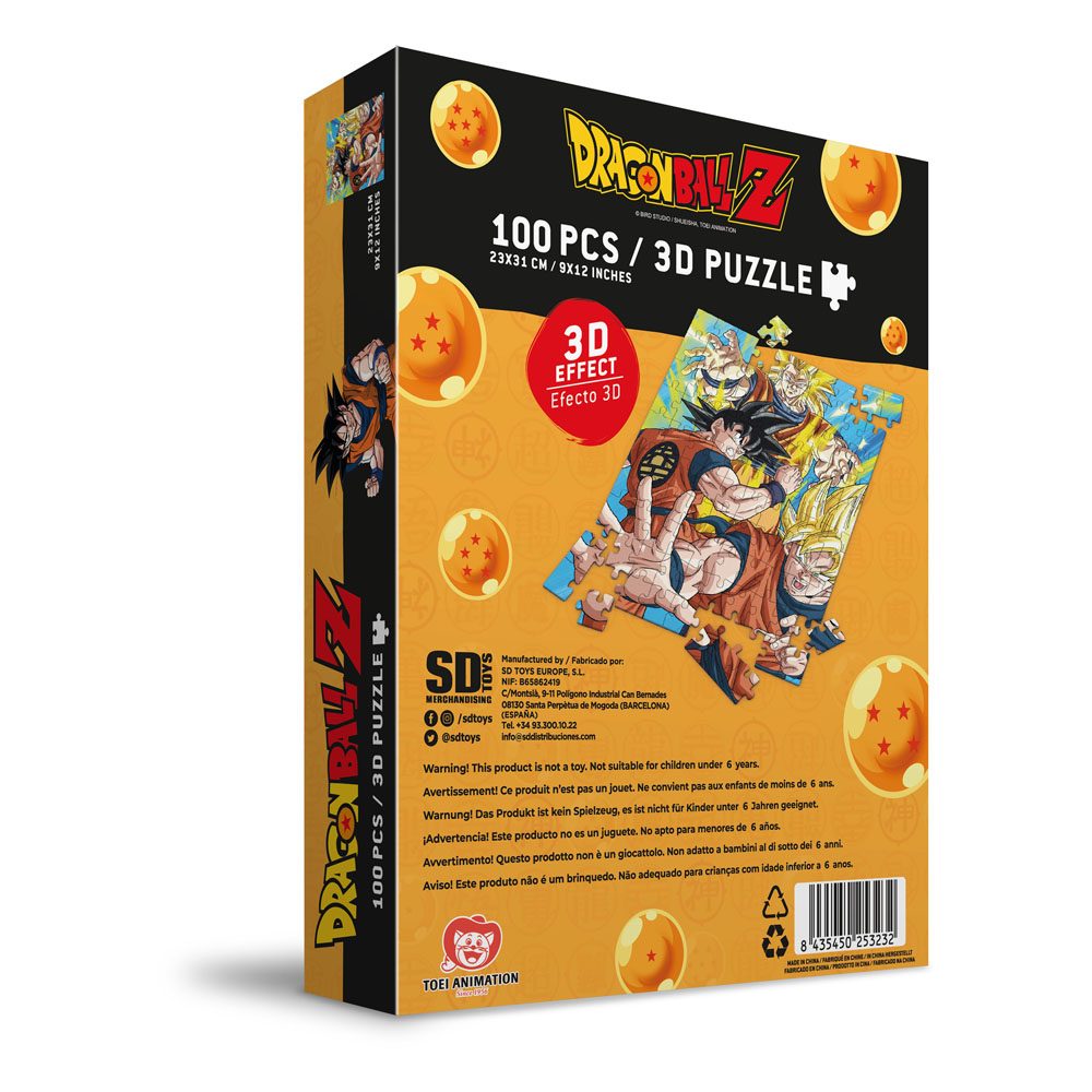 Dragon Ball Z Jigsaw Puzzle with 3D-Effect Goku Saiyan (100 pieces) 8435450253232