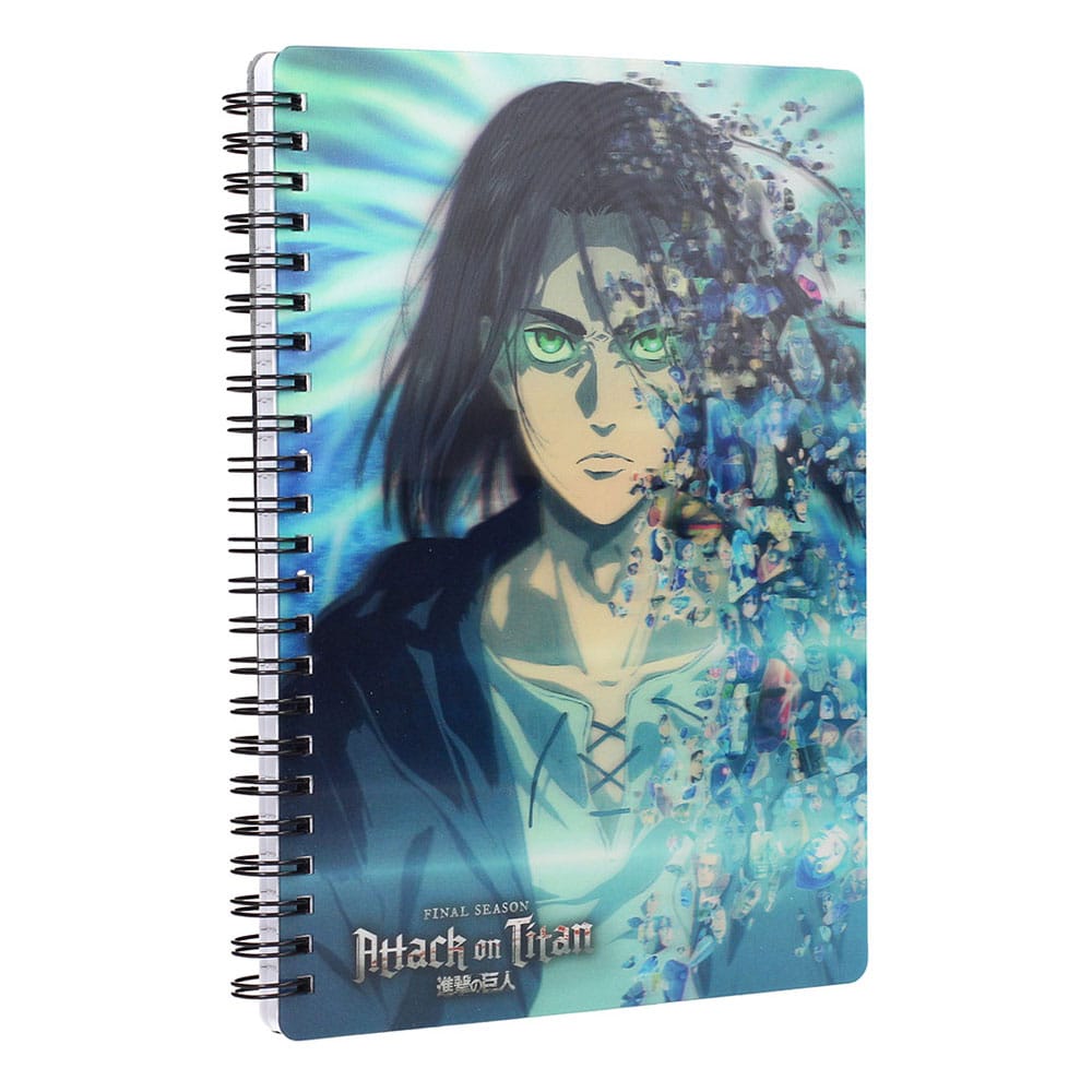 Attack on Titan Notebook with 3D-Effect Blue 8435450260261