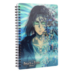 Attack on Titan Notebook with 3D-Effect Blue 8435450260261