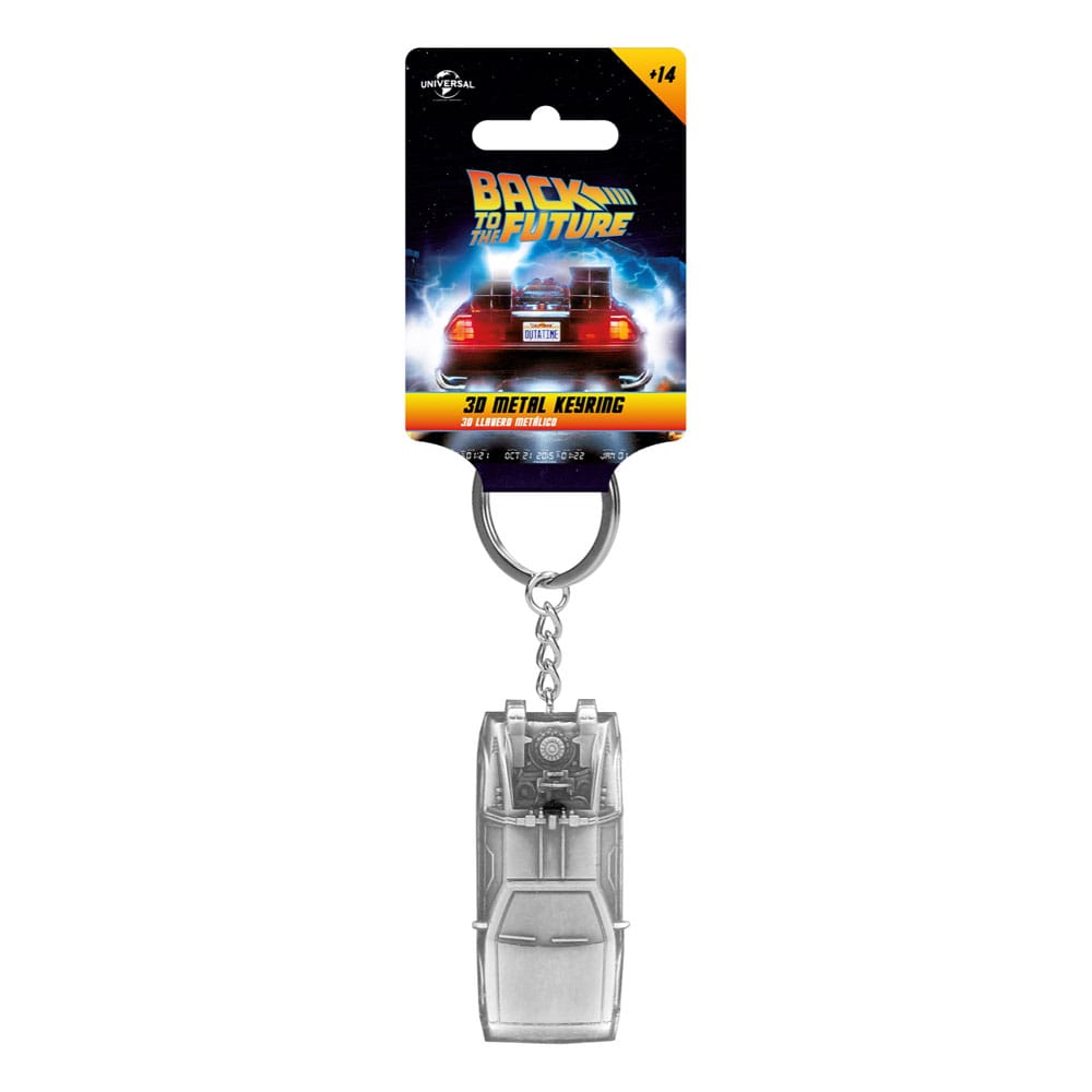 Back to the Future Metal Keychain DeLorean 7 cm 8435450201097