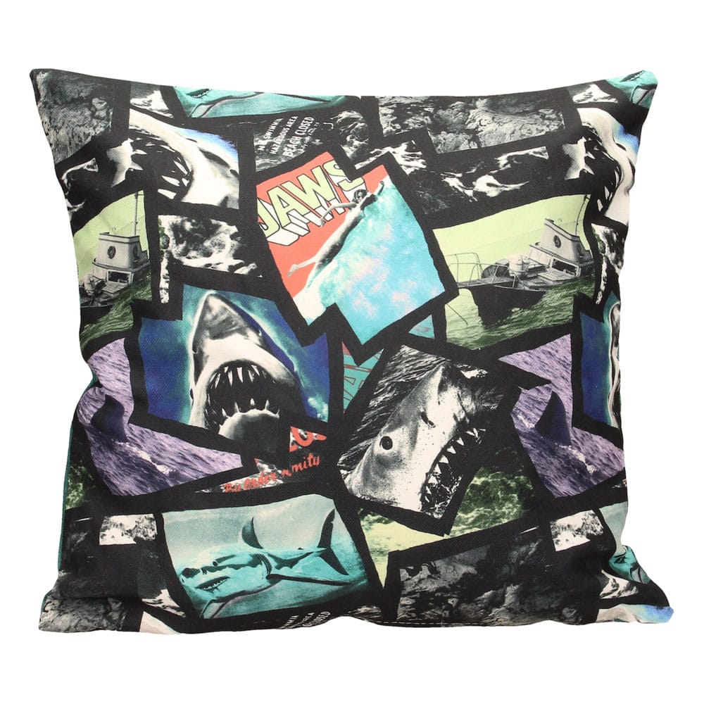 Jaws Pillow Poster Collage 45 cm 8435450262449