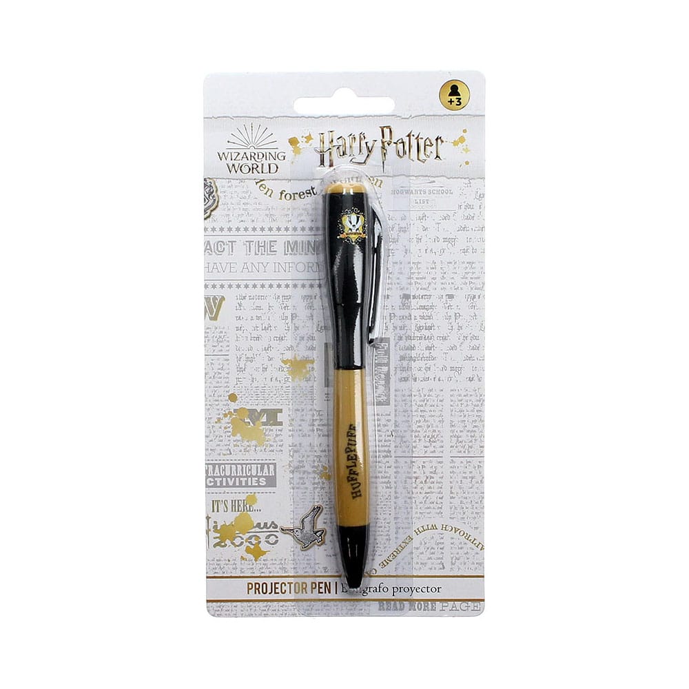 Harry Potter Pen with Light Projector Hufflepuff 8435450250545