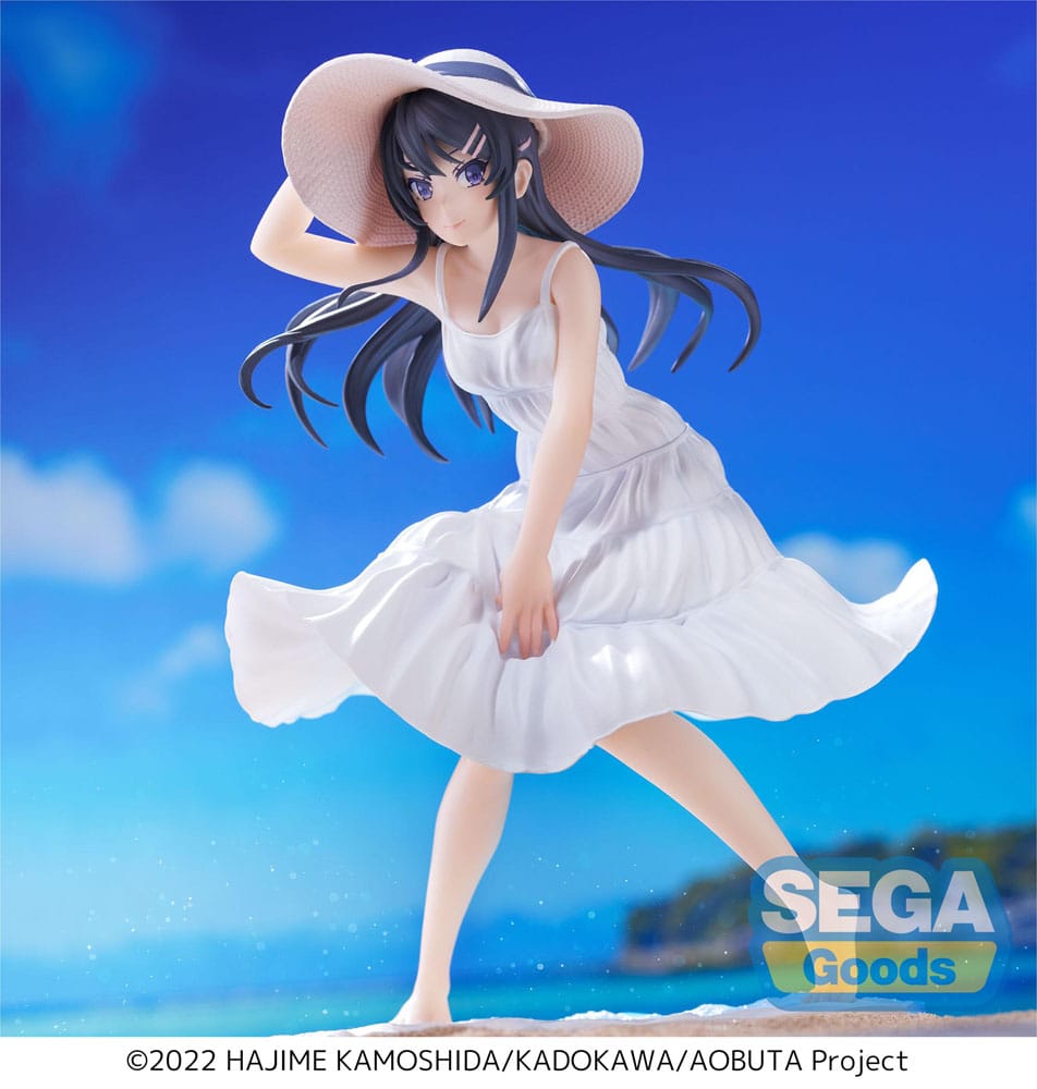 Rascal Does Not Dream of a Bunny Girl Senpai Luminasta PVC Statue Mai Sakurajima Summer Dress 17 cm 4582733427034