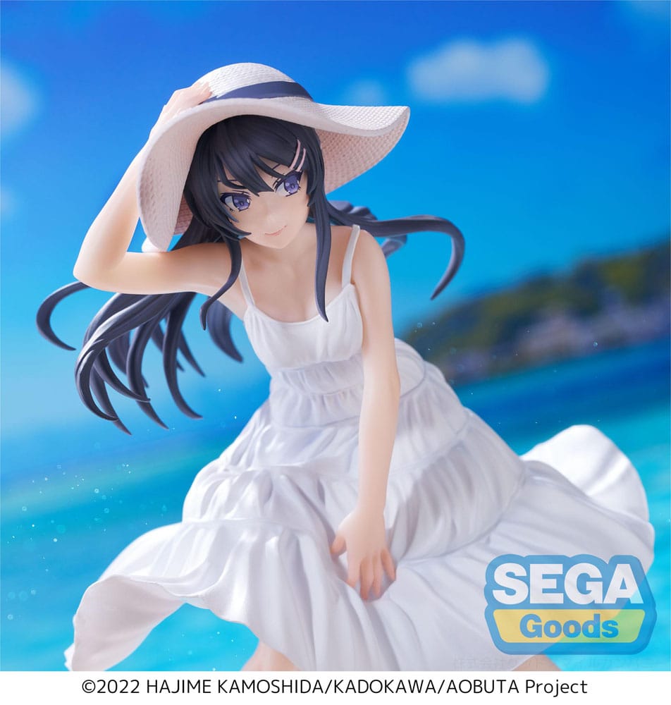 Rascal Does Not Dream of a Bunny Girl Senpai Luminasta PVC Statue Mai Sakurajima Summer Dress 17 cm 4570001512865