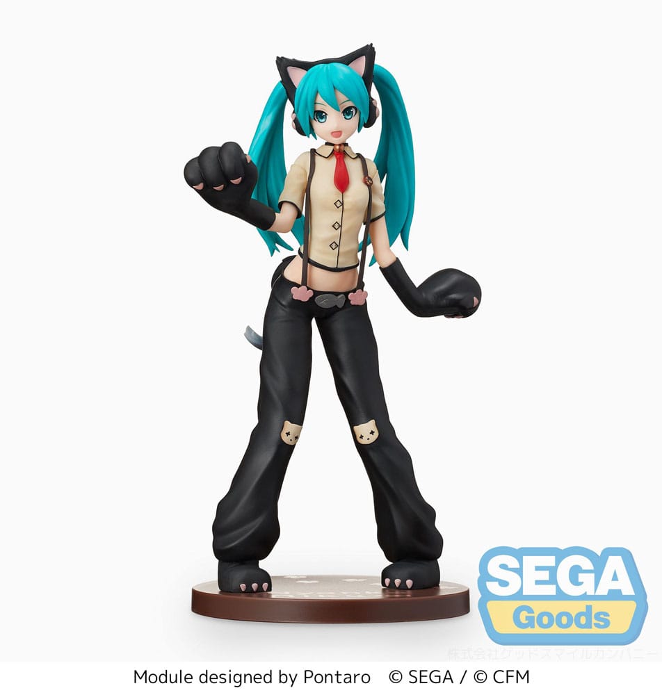 Hatsune Miku Project DIVA Arcade Future Tone SPM PVC Statue Hatsune Miku Kitty Cat 23 cm 4582733440248