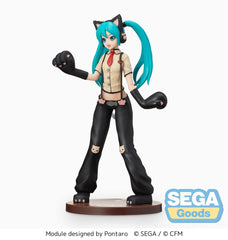 Hatsune Miku Project DIVA Arcade Future Tone SPM PVC Statue Hatsune Miku Kitty Cat 23 cm 4582733440248