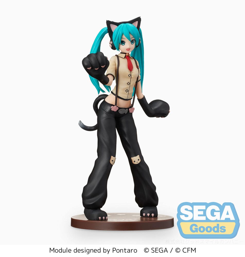 Hatsune Miku Project DIVA Arcade Future Tone SPM PVC Statue Hatsune Miku Kitty Cat 23 cm 4582733440248