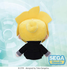 Character Vocal Series 02: Kagamine Rin/Len Fuwa Petit Mini Plush Figure Kagamine Len Uniform Ver. (EX) 16 cm 4582733448886