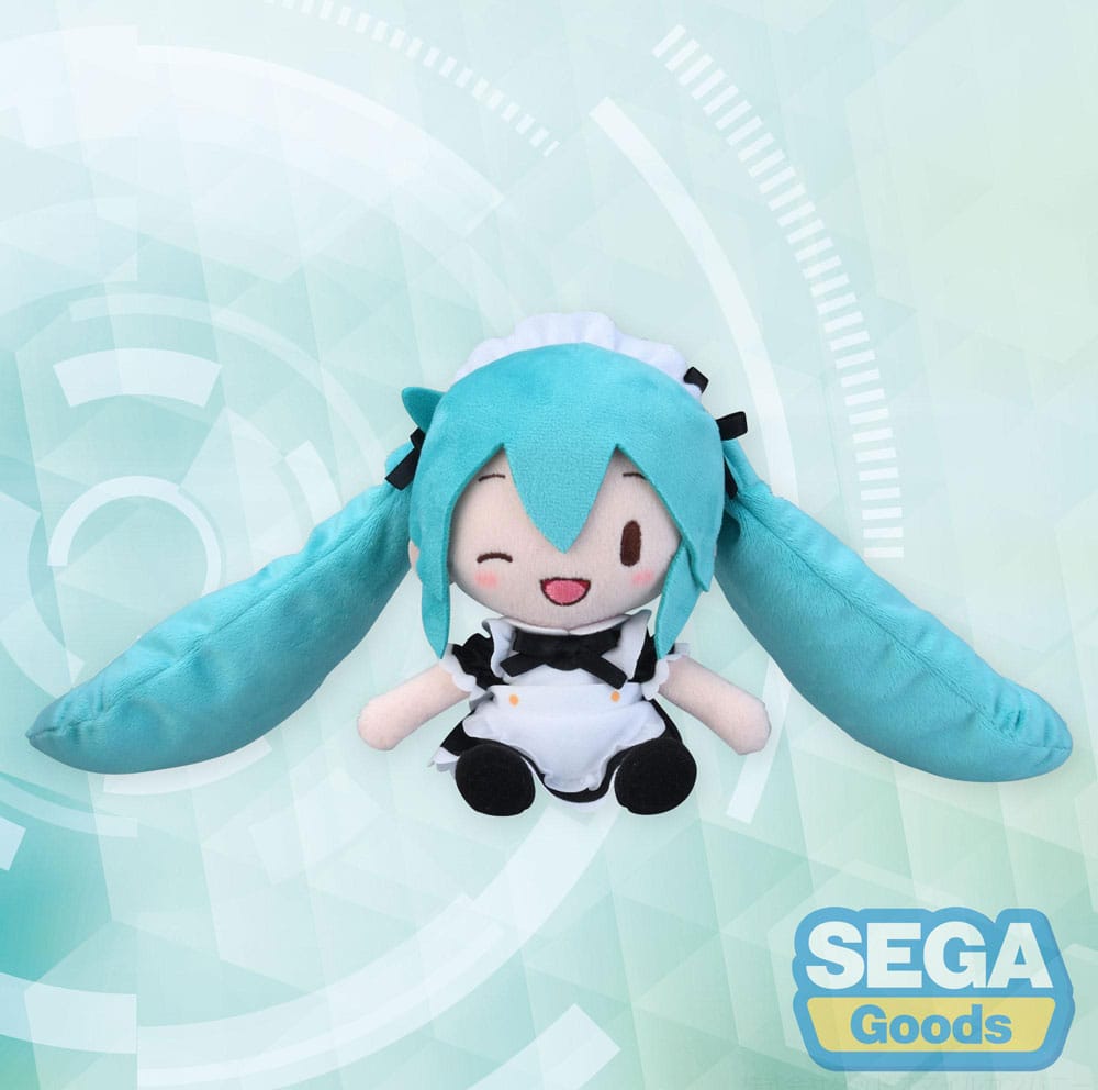 Hatsune Miku Project Diva Arcade Fuwa Petit Mini Plush Figure Miku Maid Ver. (EX) 16 cm 4582733452968