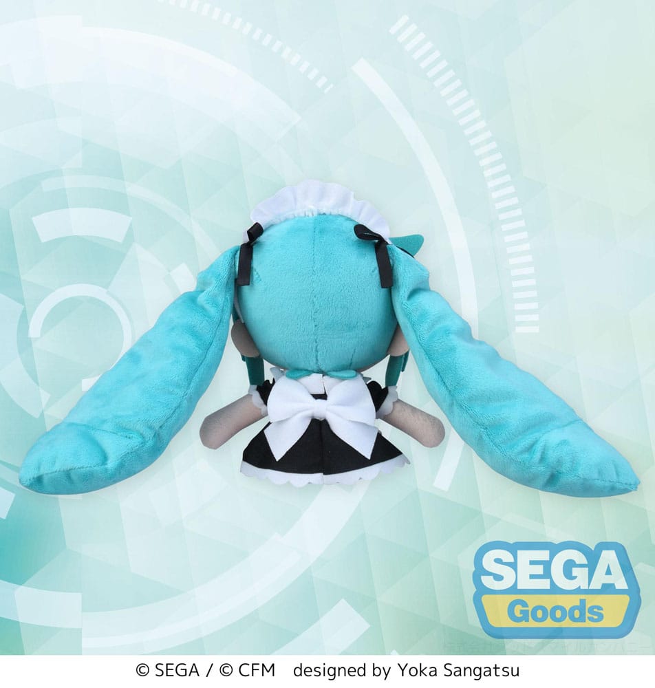 Hatsune Miku Project Diva Arcade Fuwa Petit Mini Plush Figure Miku Maid Ver. (EX) 16 cm 4582733452968