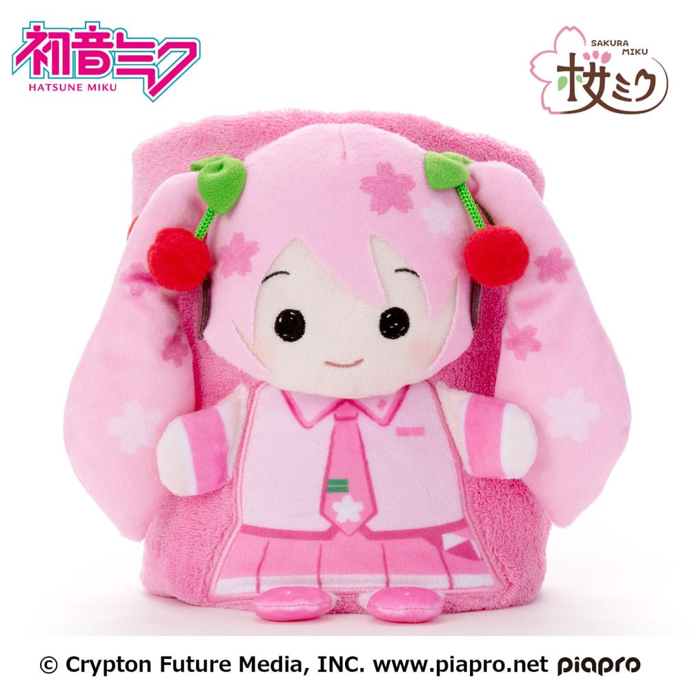 Hatsune Miku Roll-Up Plush Figure Sakura Miku 20 x 15 cm 4979750816123