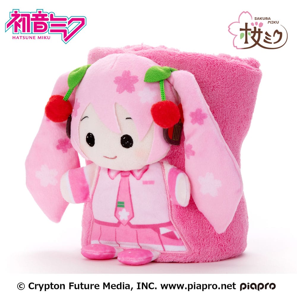 Hatsune Miku Roll-Up Plush Figure Sakura Miku 20 x 15 cm 4979750816123