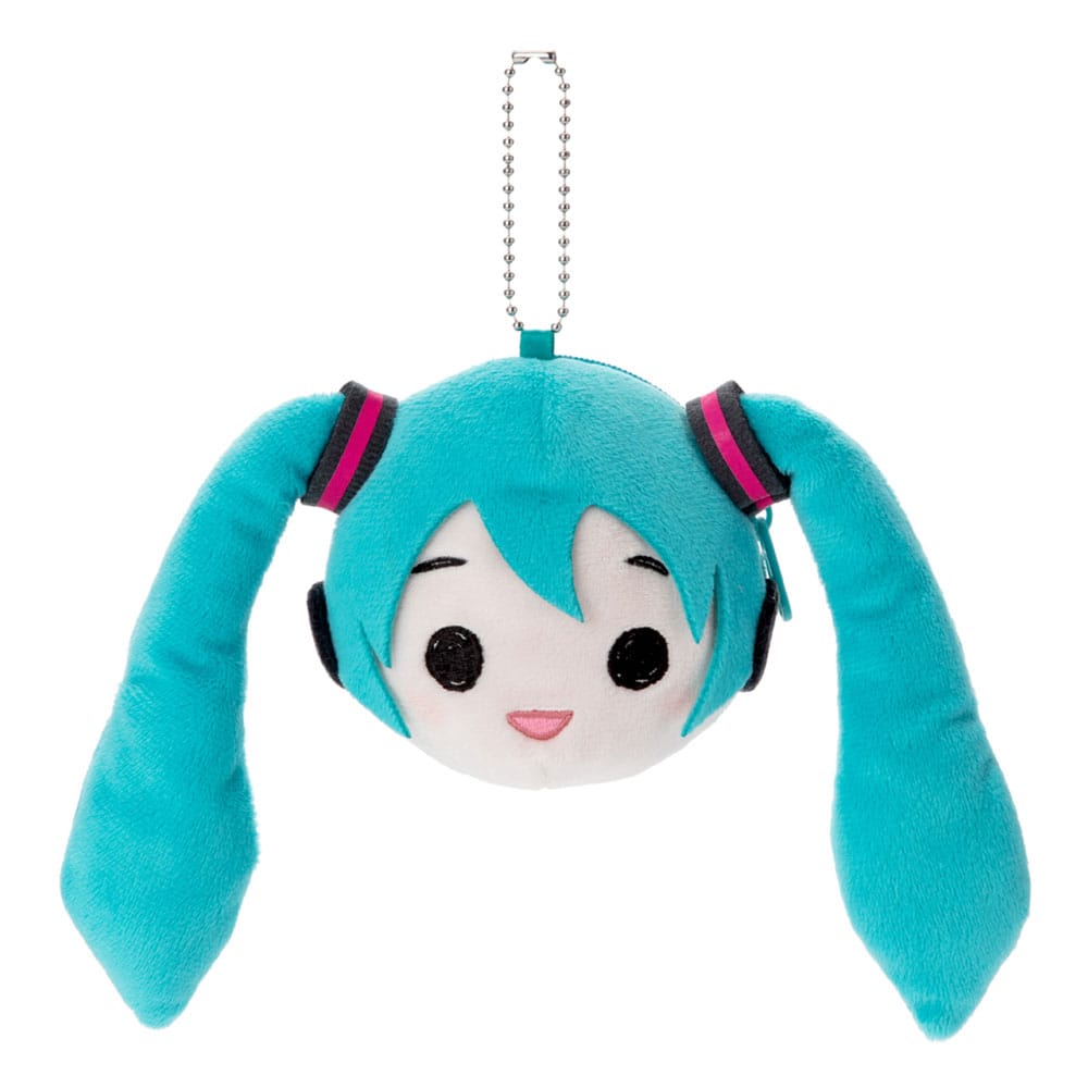 Hatsune Miku Plush Keychain Miku Face 13 cm 4979750816826