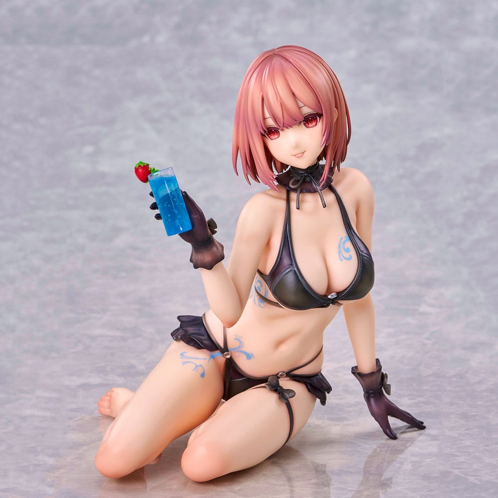 Original Character PVC Statue necömi Illustration One more drink for the vacation 13 cm 4589642714934