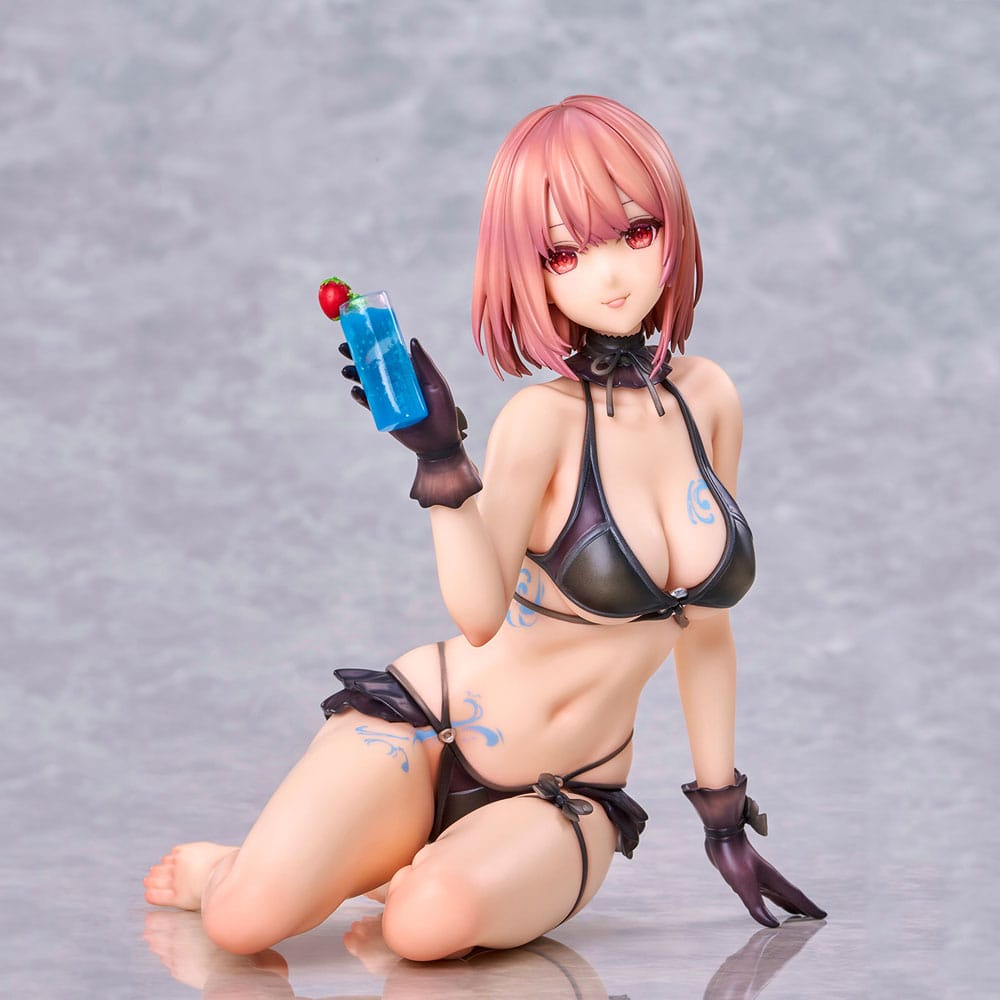 Original Character PVC Statue necömi Illustration One more drink for the vacation 13 cm 4589642714934