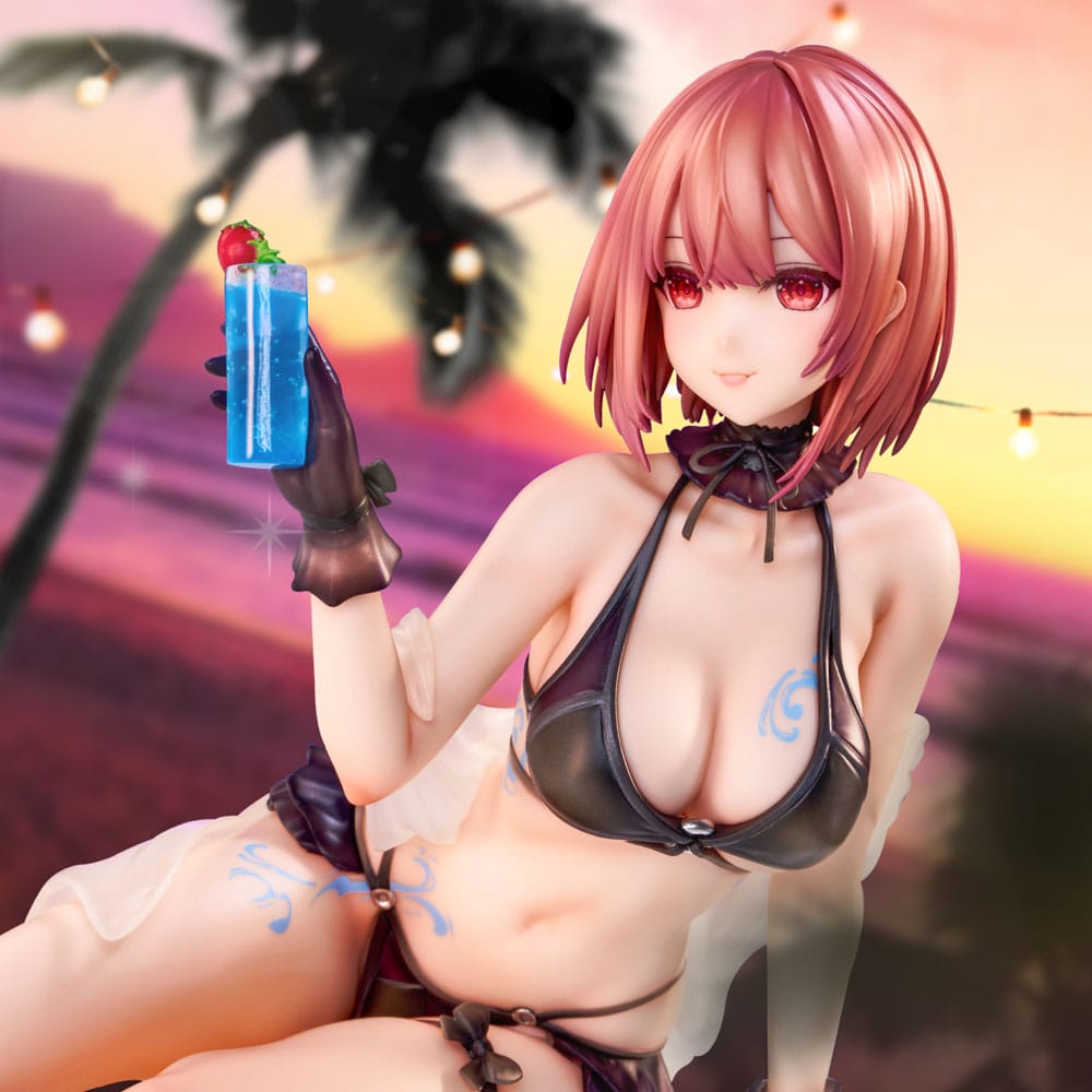 Original Character PVC Statue necömi Illustration One more drink for the vacation 13 cm 4589642714934