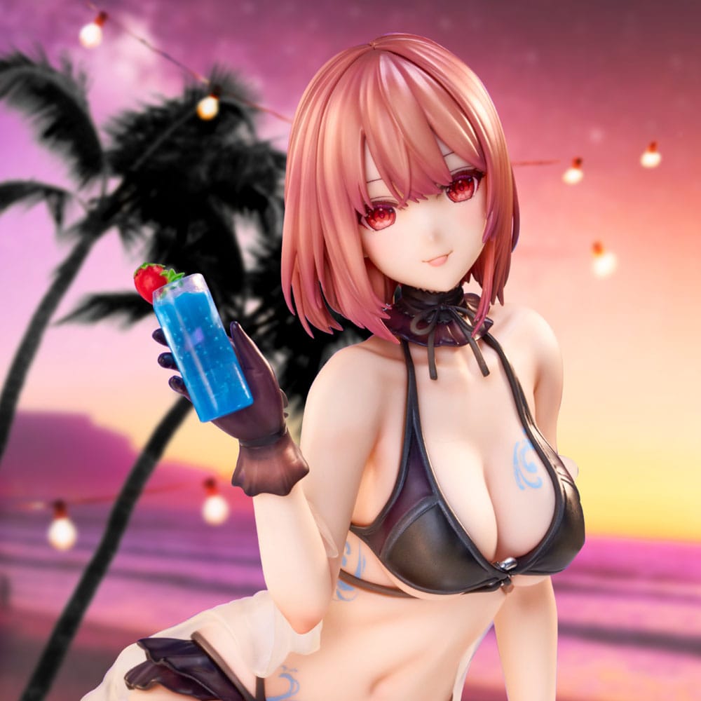 Original Character PVC Statue necömi Illustration One more drink for the vacation 13 cm 4589642714934