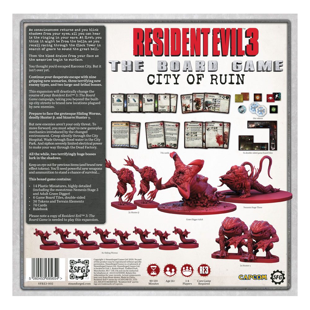 Resident Evil 3 The Board Game Expansion The City of Ruin *English Version* 5060453695654