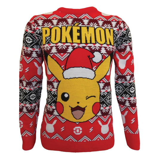 Pokémon Sweatshirt Christmas Jumper Pikachu Size S 5056463457306