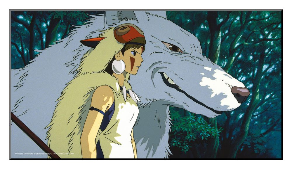 Studio Ghibli Wooden Wall Art Princess Mononoke 37,5 x 20,5 cm 3760226376804