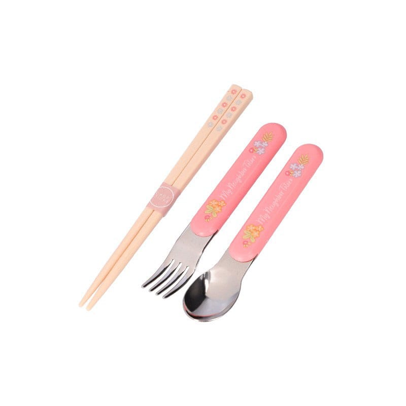 My Neighbor Totoro Chopsticks & Spoon & Fork Set Mei & Totoro 4973307609398