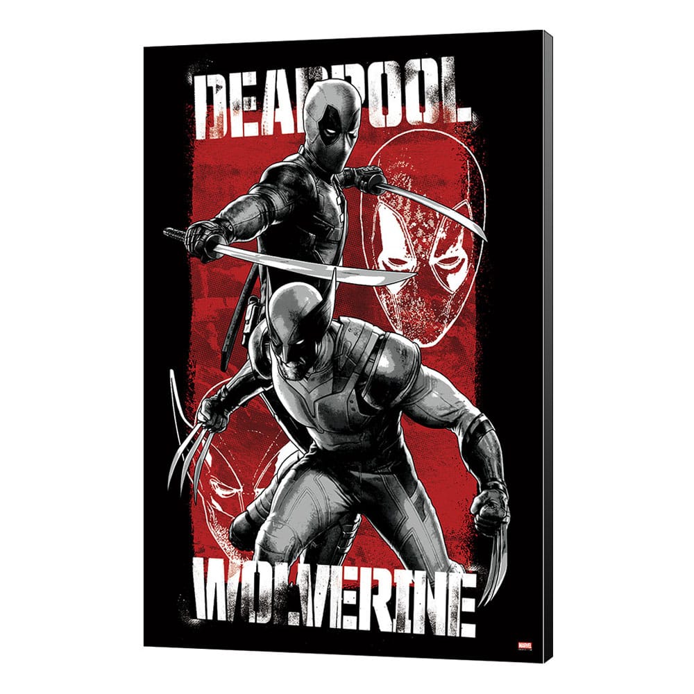 Marvel Wooden Wall Art Deadpool & Wolverine 03 Maximum Effort 35 x 50 cm 3760372330507