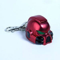 Warhammer 40K Metal Keychain Space Marine MKVII Helmet Blood Angels 3760226377030