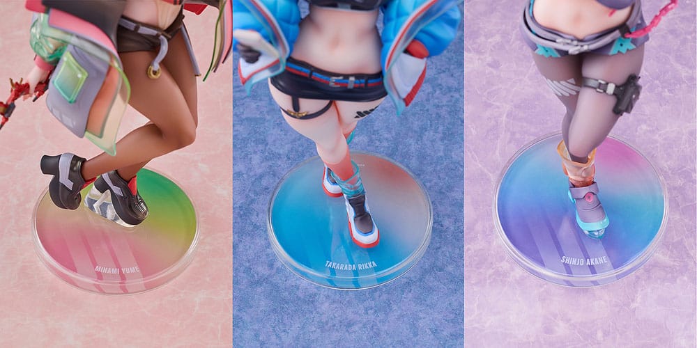 Gridman Universe PVC Statues 3-Pack 1/7 Rikka Takarada, Akane Shinjo, Yume Minami: Dreamy Divas Ver. 4580590205543