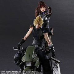 Final Fantasy VII Remake Play Arts Kai Action Figures & Vehicle Jessie, Cloud & Bike 4988601358538