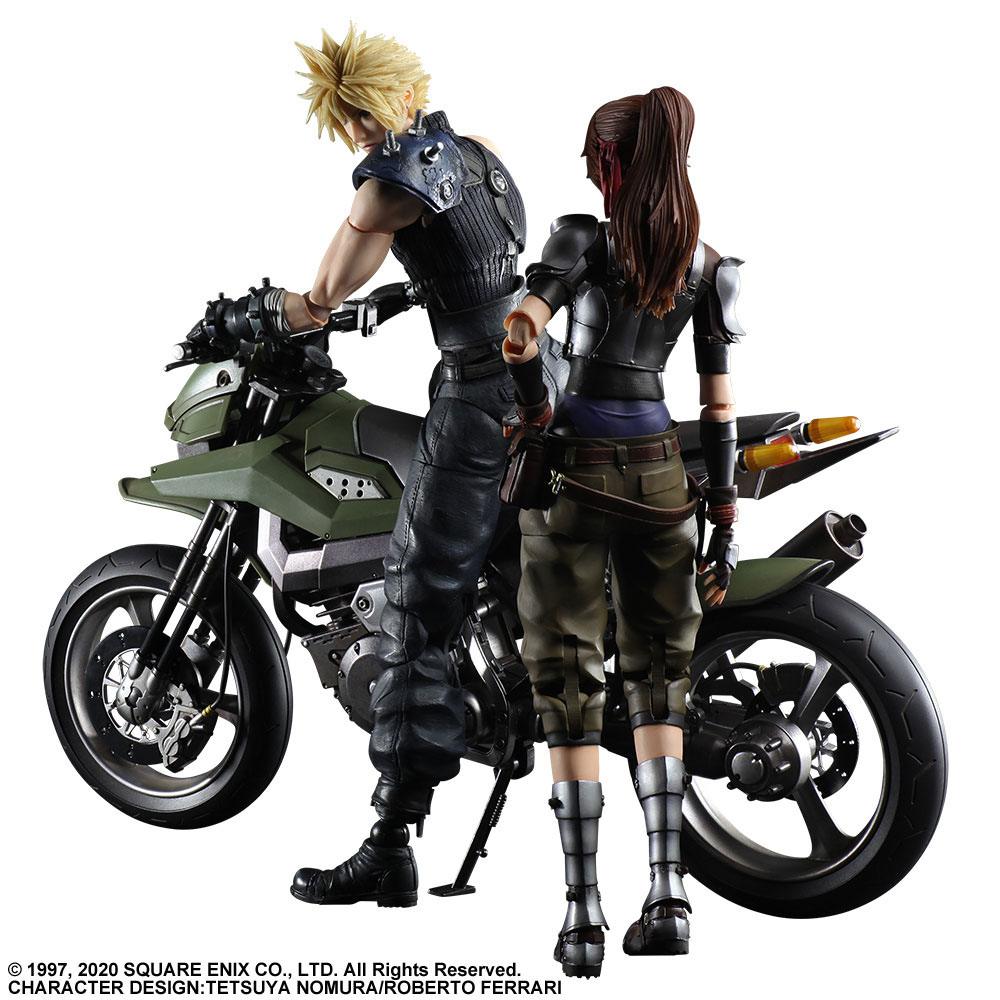 Final Fantasy VII Remake Play Arts Kai Action Figures & Vehicle Jessie, Cloud & Bike 4988601358538