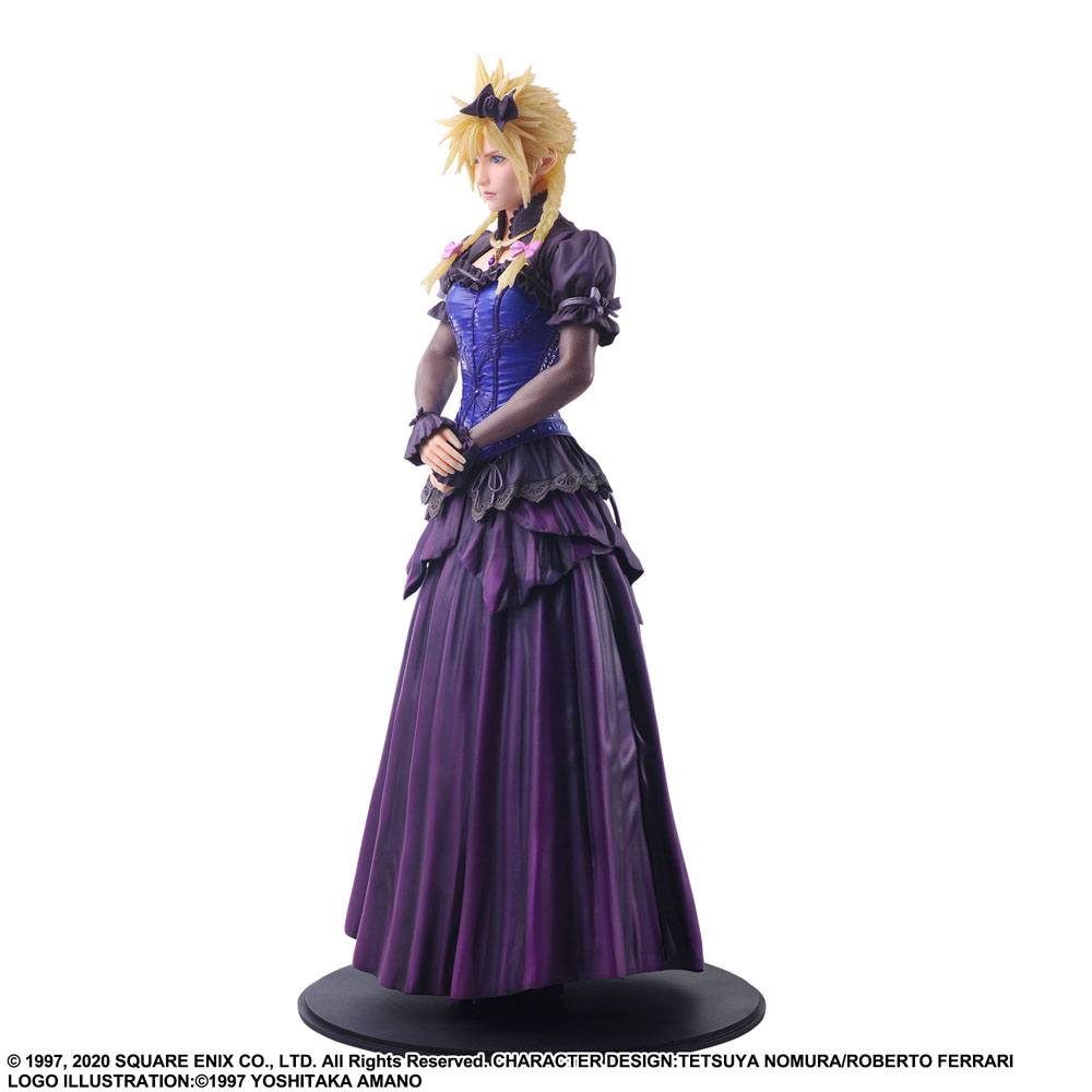 Final Fantasy VII Remake Static Arts Gallery Statue Cloud Strife Dress Ver. 28 cm 4988601363839