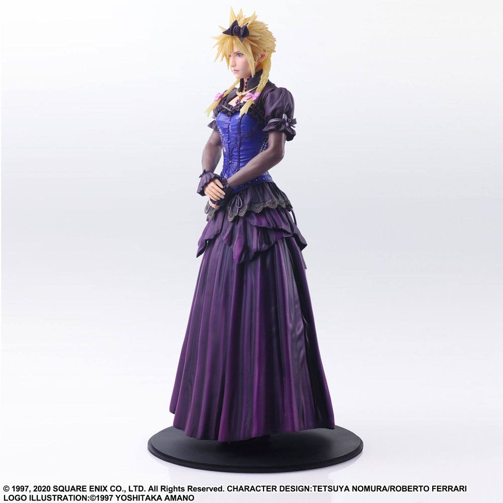 Final Fantasy VII Remake Static Arts Gallery Statue Cloud Strife Dress Ver. 28 cm 4988601363839