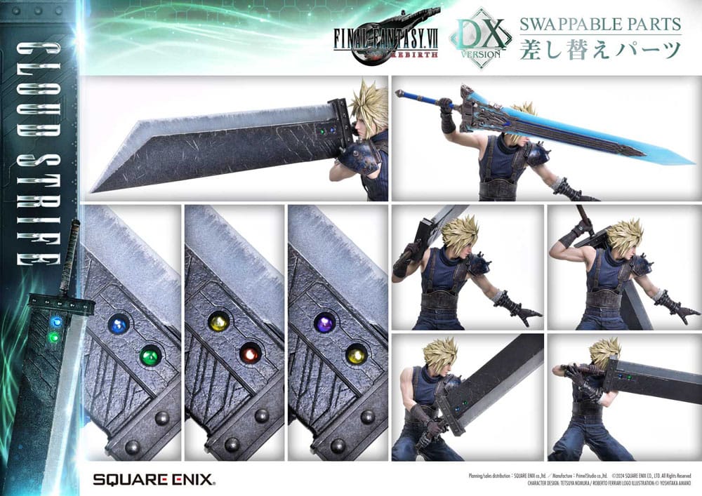 Final Fantasy VII Rebirth Statue 1/4 Cloud Strife Deluxe Ver. 68 cm 4988601387897